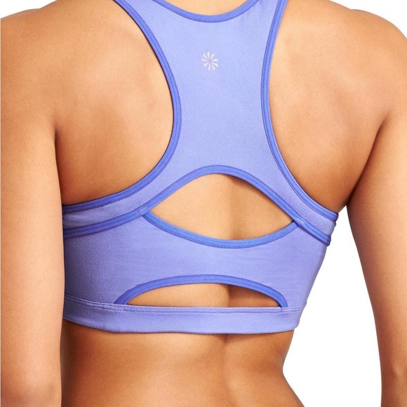 Athleta Triple Threat Sports Bra, Blue, Size XS - Picture 4 of 4